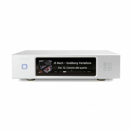 Aurender N20 music server and streamer in silver finish, front view