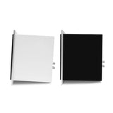 AVM Audition CB 2.3 Bookshelf Speakers (Pair), Gloss White and Gloss Black, side profiles