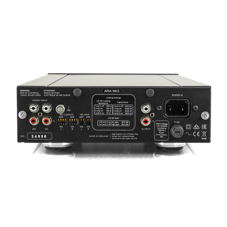 Rega Aria MK3 MM/MC Phono Stage rear