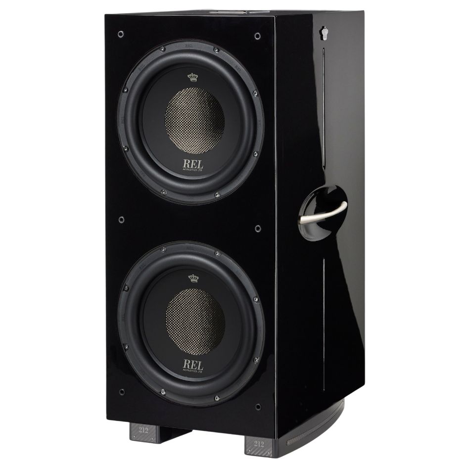 REL 212 Black Label Subwoofer front
