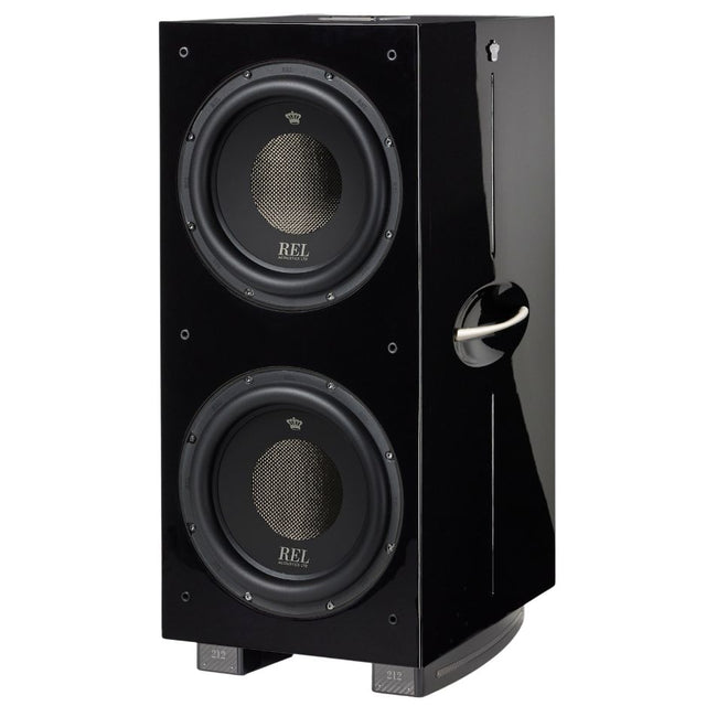 REL 212 Black Label Subwoofer front
