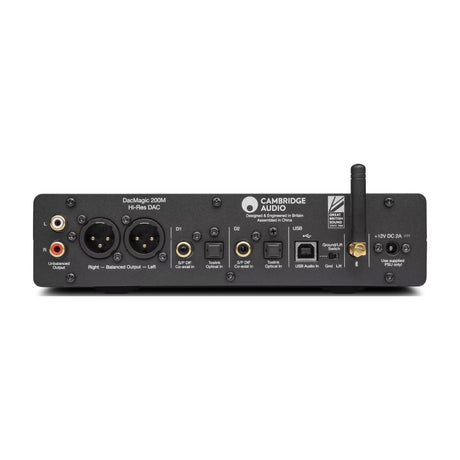Cambridge Audio DacMagic 200M DAC and Headphone Amplifier lunar grey  rear