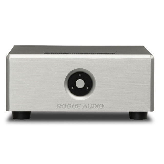 Rogue Audio DragoN Monoblock Amplifers silver front