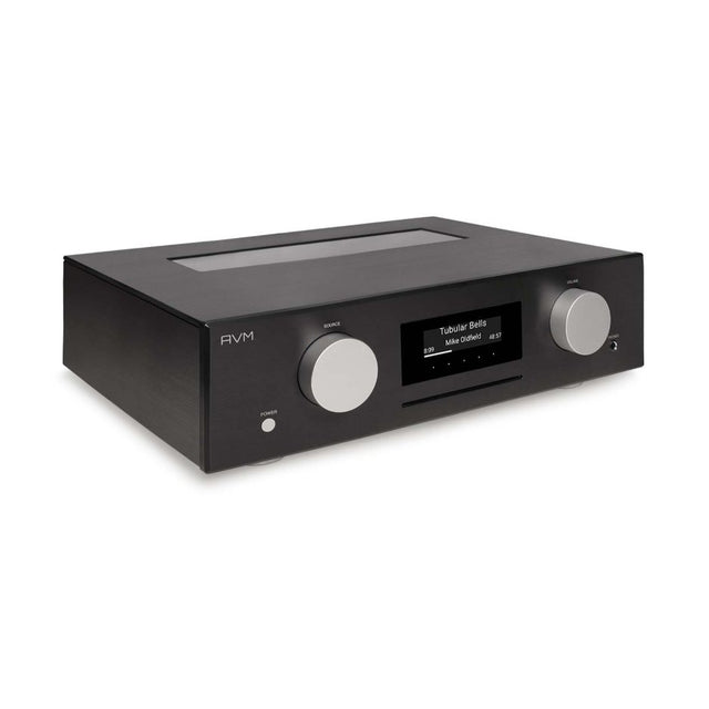 AVM Evolution CS 5.3 Streaming CD Receiver, Black, left three-quarter view