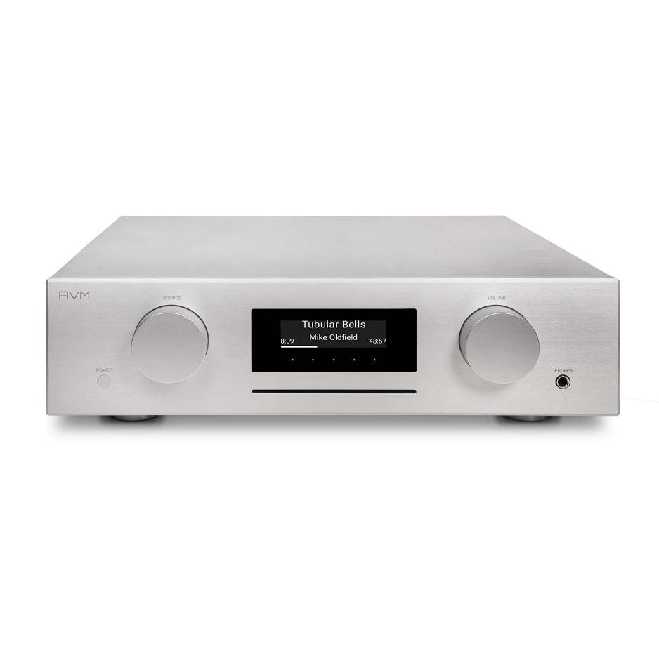 AVM Evolution CS 3.3 Streaming CD Receiver silver front above 