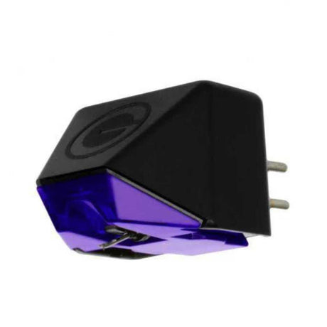 Goldring E3 Moving Magnet Cartridge - Side view of cartridge violet and black