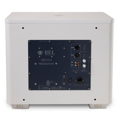 REL HT/1510 Predator Subwoofer white back