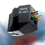 HANA SL MK II Phono Cartridge (Open Box), rear three-quarter view showing the four gold output pins