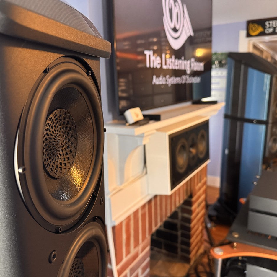 Wilson Benesch Omnium Tactic drive unit and tweeter close-up showing driver technology