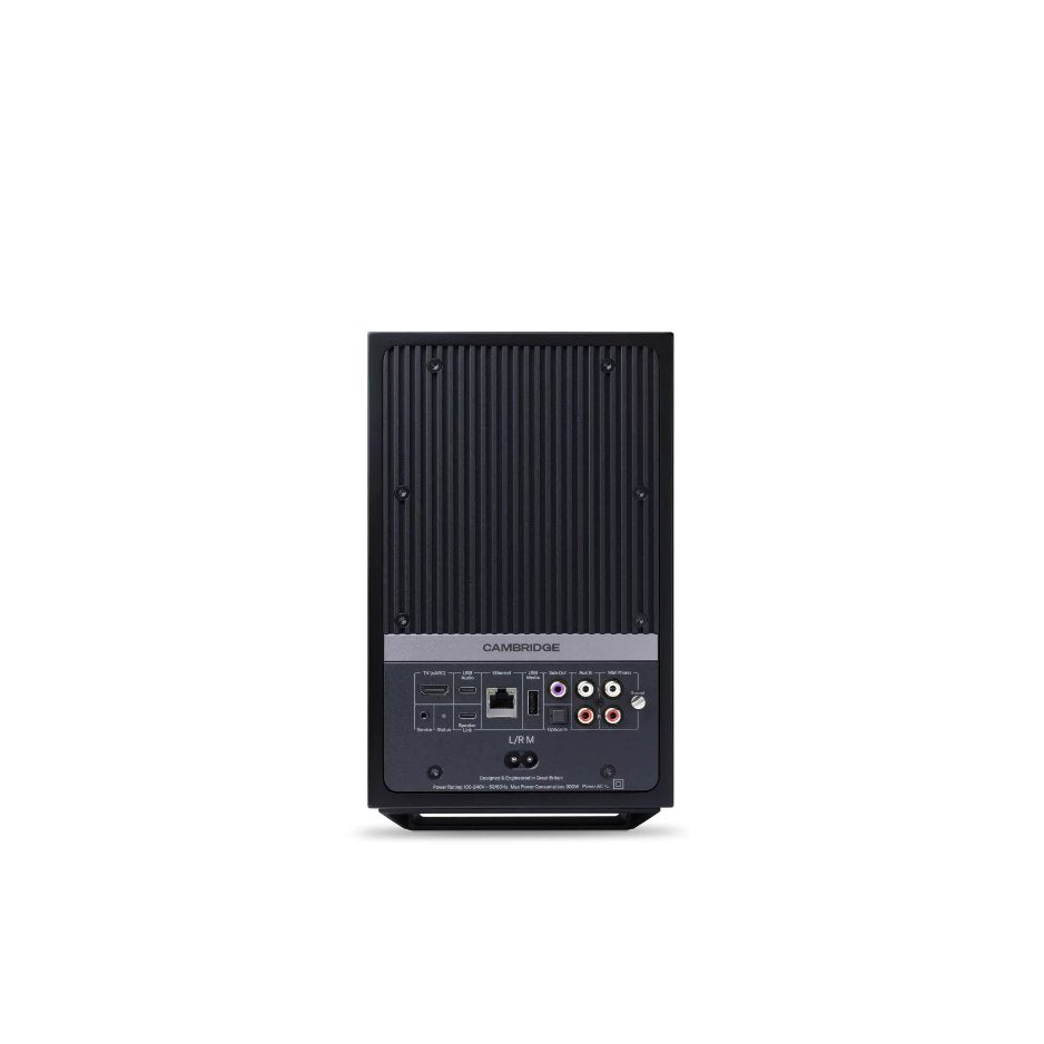 Cambridge Audio L/R M Versatile active stereo streaming speakers black rear
