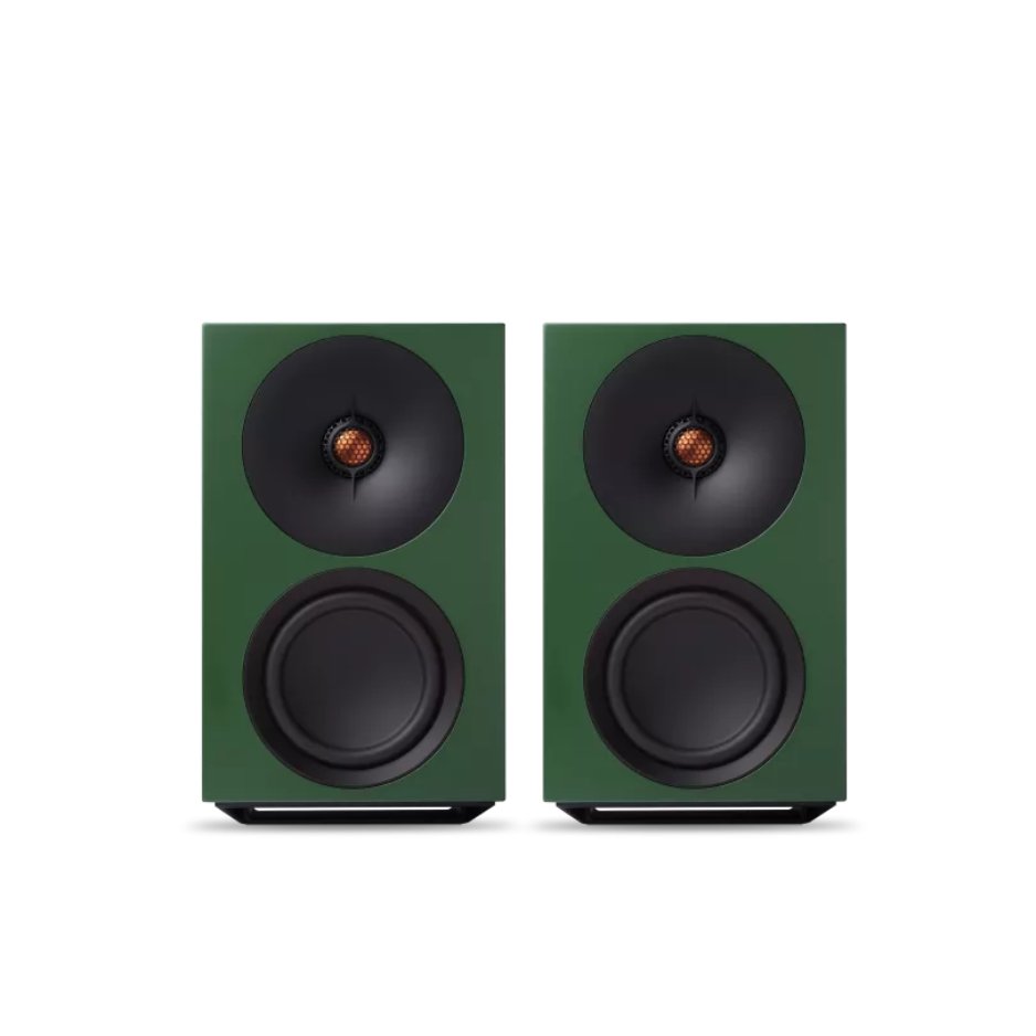 Cambridge Audio L/R M Versatile active stereo streaming speakers green front