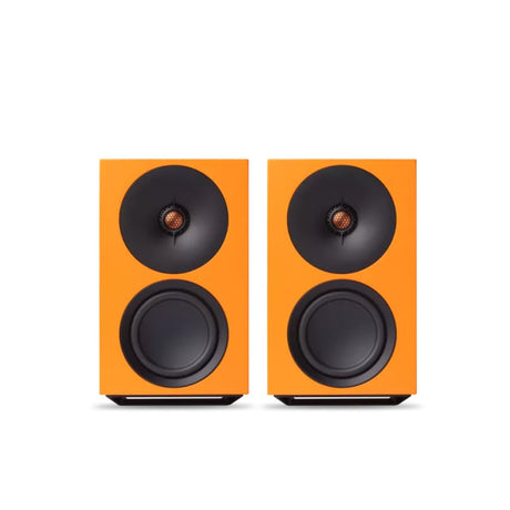 Cambridge Audio L/R M Versatile active stereo streaming speakers orange front