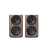 Cambridge Audio L/R M Versatile active stereo streaming speakers walnut front