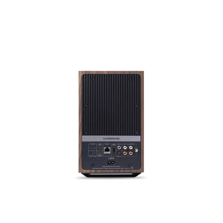 Cambridge Audio L/R M Versatile active stereo streaming speakers walnut rear