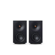 Cambridge Audio L/R S Compact Active Stereo Speakers (Open Box), Black, front view of stereo pair