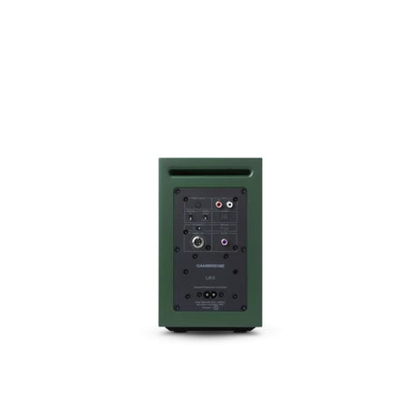 Cambridge Audio L/R S Compact Active Stereo Speaker (Open Box), Green, rear connection panel