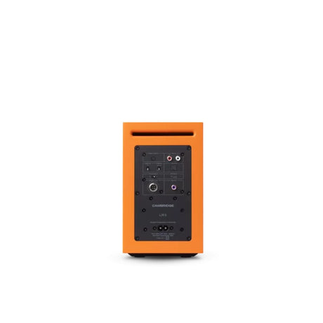 Cambridge Audio L/R S Compact active stereo speakers orange  rear