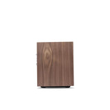 Cambridge Audio L/R S Compact active stereo speakers walnut side