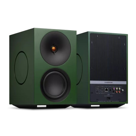 Cambridge Audio L/R X Advanced active stereo streaming speakers green 