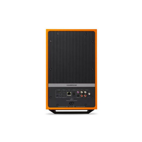 Cambridge Audio L/R X Advanced active stereo streaming speakers orange rear