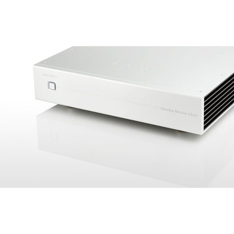 Aurender MC10 Master Clock silver angled top