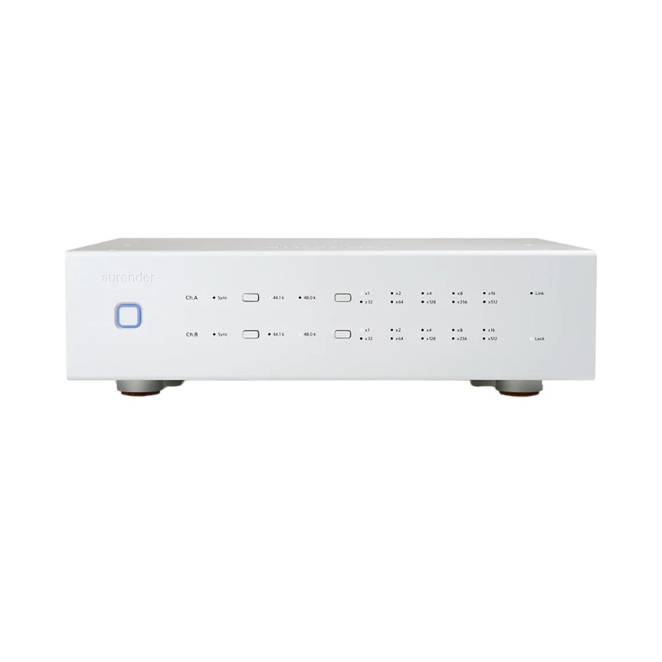 Aurender MC20 Master Clock silver front