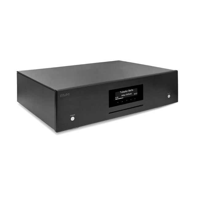 AVM Evolution MP 3.3 Streaming Media Player, Black, three-quarter view facing right