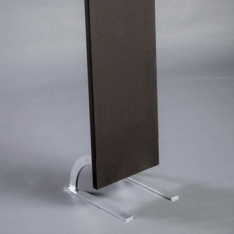 Magnepan Maggie Stands - Silver Installed Angled Portrait