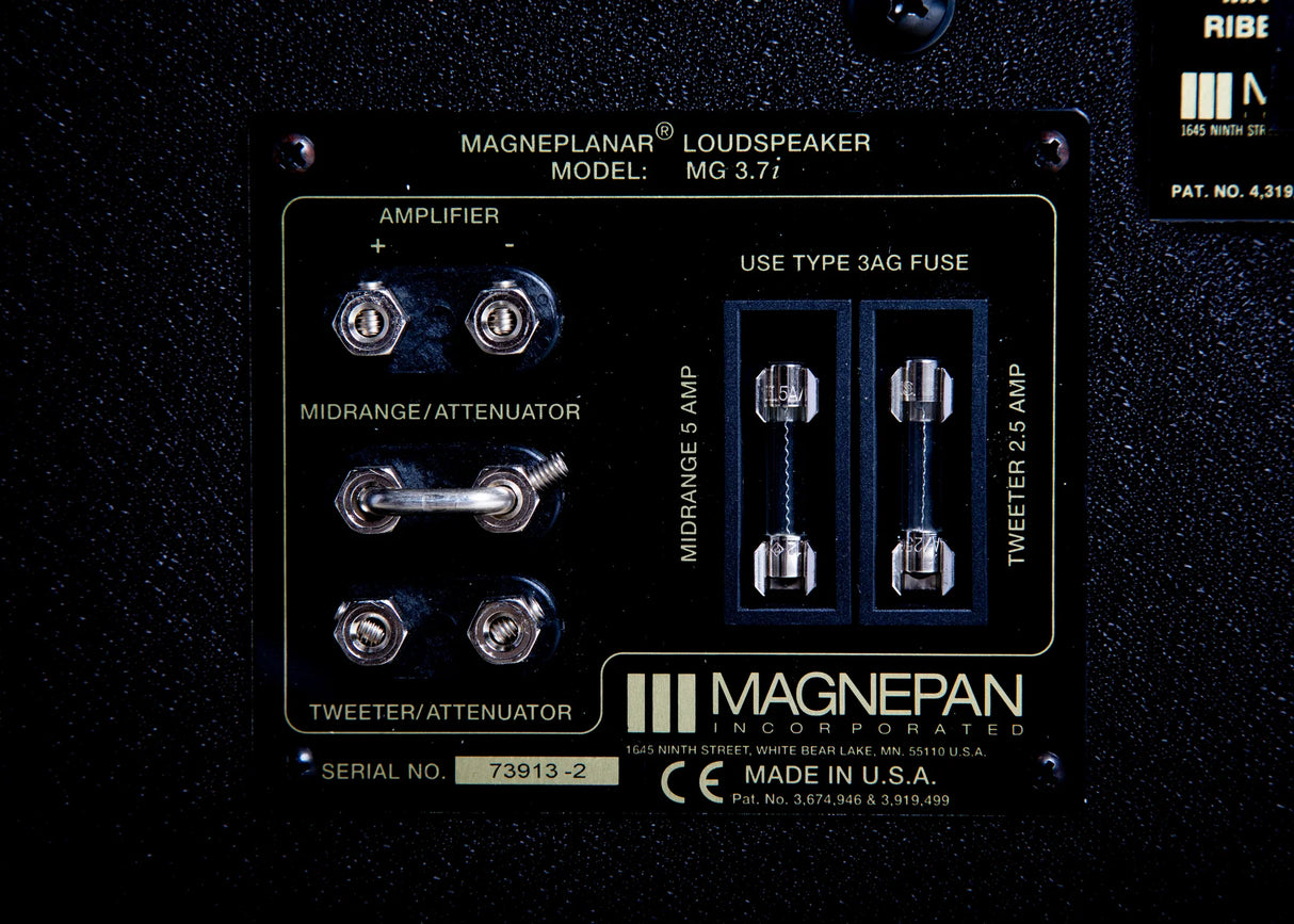 Magnepan 3.7i Planar Magnetic Floorstanding Loudspeakers; pair