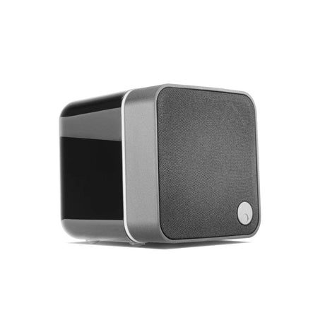 Cambridge Audio MINX MIN12 Compact Speaker (Open Box), Black, three-quarter view facing right