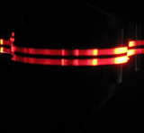 Oracle Audio Origine Mk2 Turntable in Neon Red with transparent acrylic insert