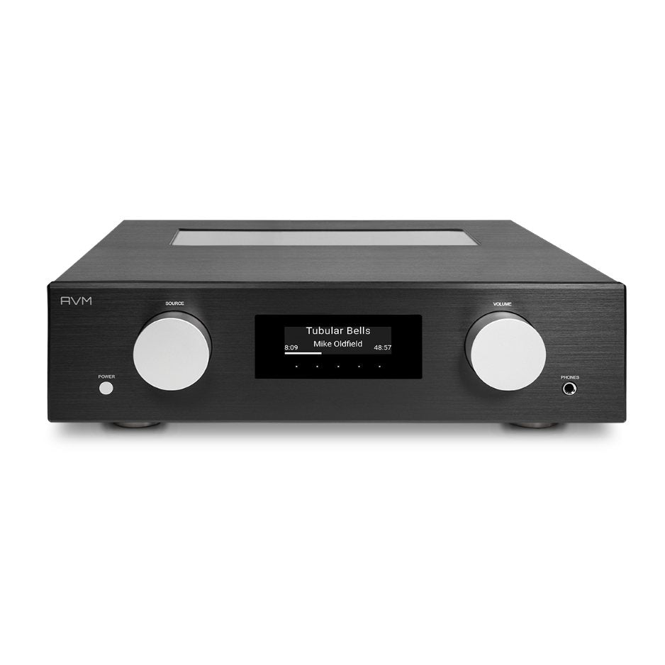 AVM PAS 5.3 Streaming Preamplifier black front above
