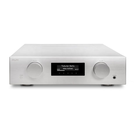 AVM PAS 5.3 Streaming Preamplifier silver front above