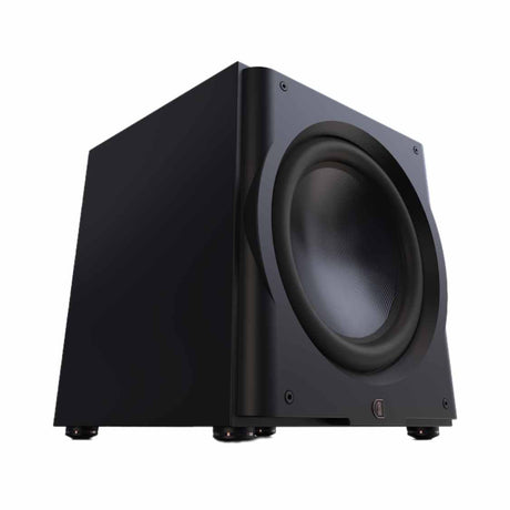 Perlisten R15s Subwoofer Stain Black Side View Diagonal