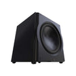 Perlisten R18s Subwoofer (Open Box), Satin Black, three-quarter view facing right