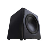 Perlisten R18s Subwoofer (Open Box), Satin Black, three-quarter view facing right