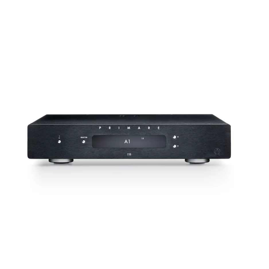 Primate I15 Integrated Amplifier Black Front View