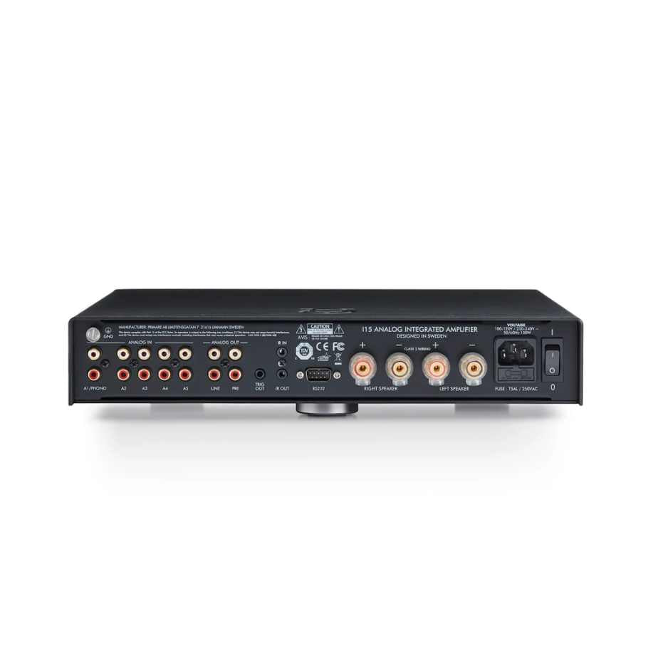 Primate I15 Integrated Amplifier Black REar