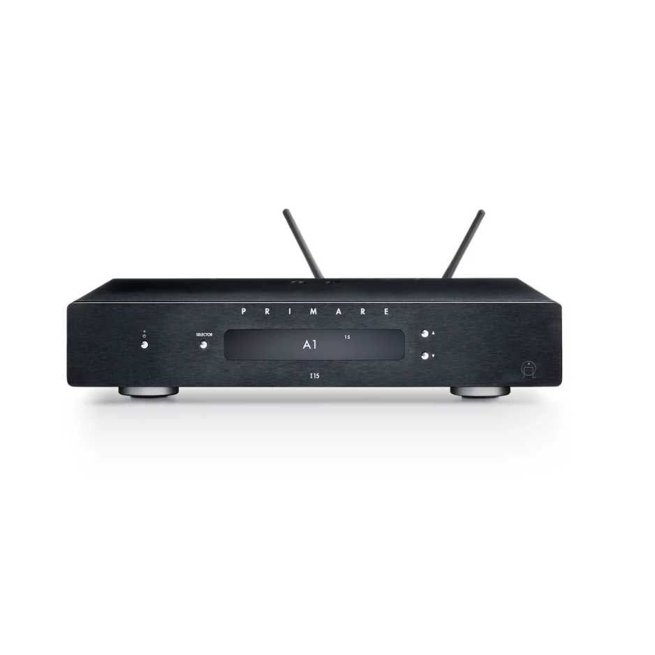 Primare I15 Prisma MK2 Streaming Integrated Amplifier Black Front View