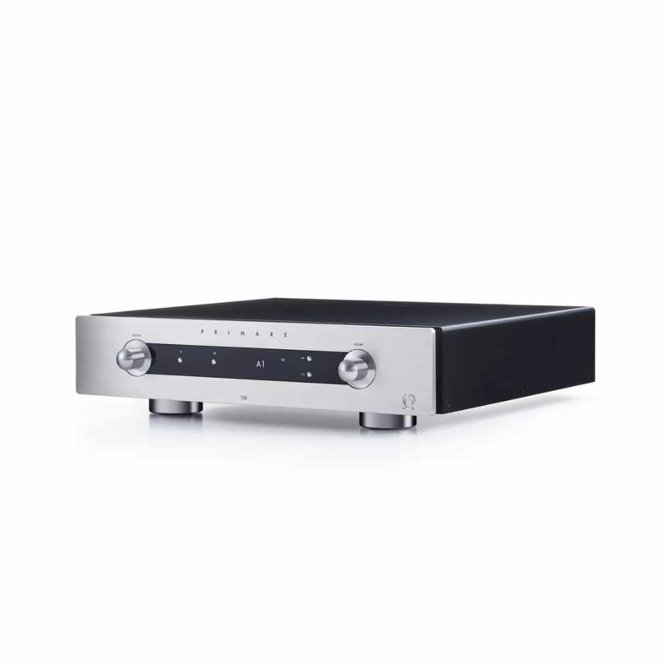 Primare I35 Modular Integrated Amplifier Silver diagonal View