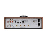 Ruark Audio R610 Music Console top close-up showing RotoDial control and slat trim