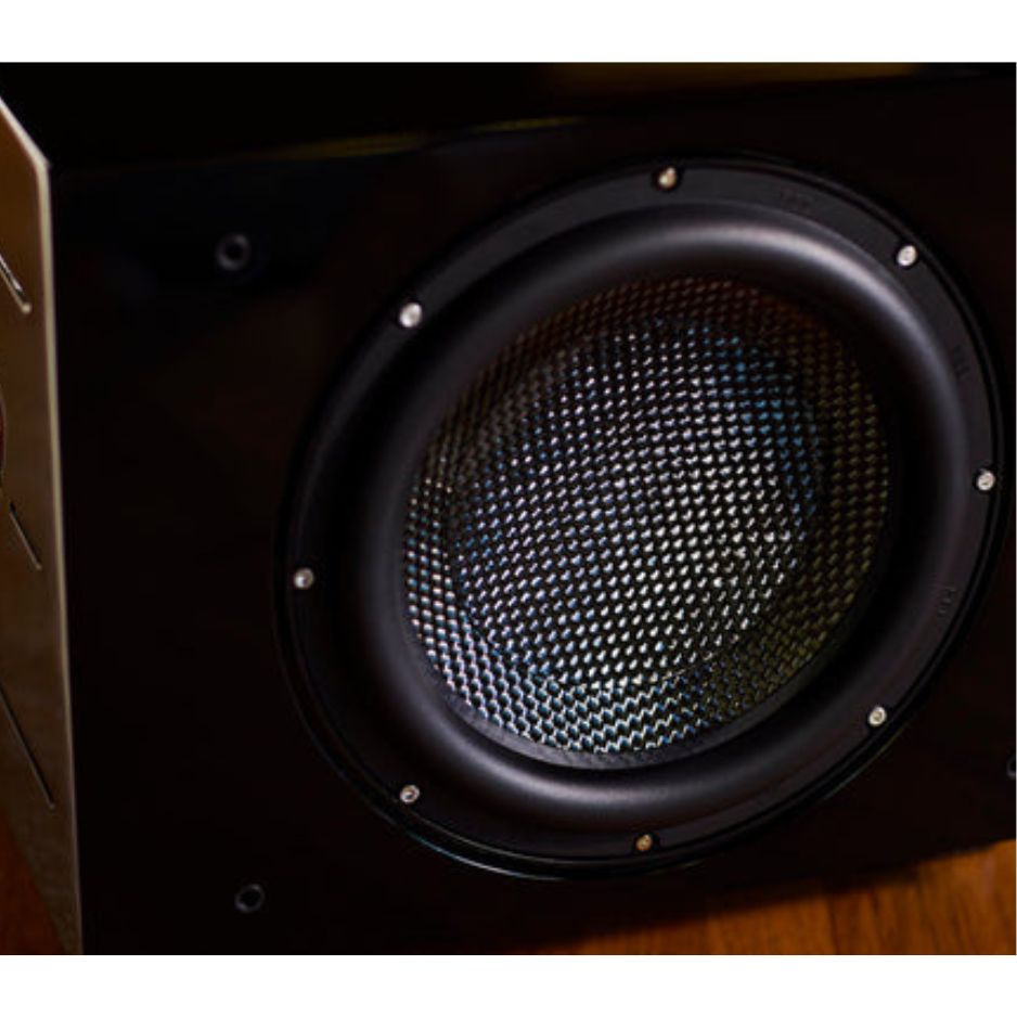 REL Carbon Special Black Label Subwoofer close