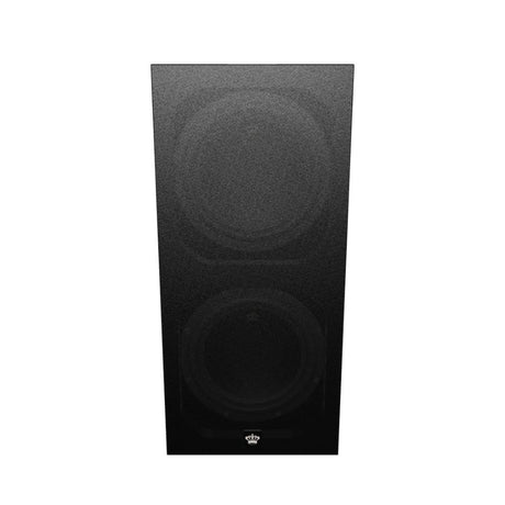REL 212 Black Label Subwoofer front with cloth grill