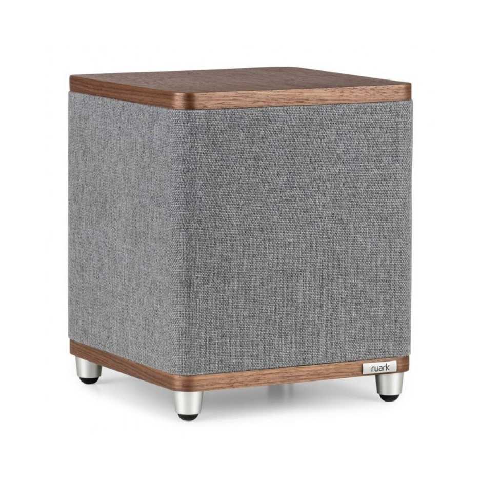 Ruark Audio RS1 Subwoofer - Diagonal view walnut
