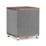 Ruark Audio RS1 Subwoofer - Diagonal view walnut