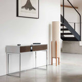 Ruark Audio R810 High Fidelity Radiogram front view Soft/Grey Walnut Lifestyle Photo in living room