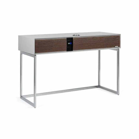 Ruark Audio R810 High Fidelity Radiogram front view Soft Grey/walnut