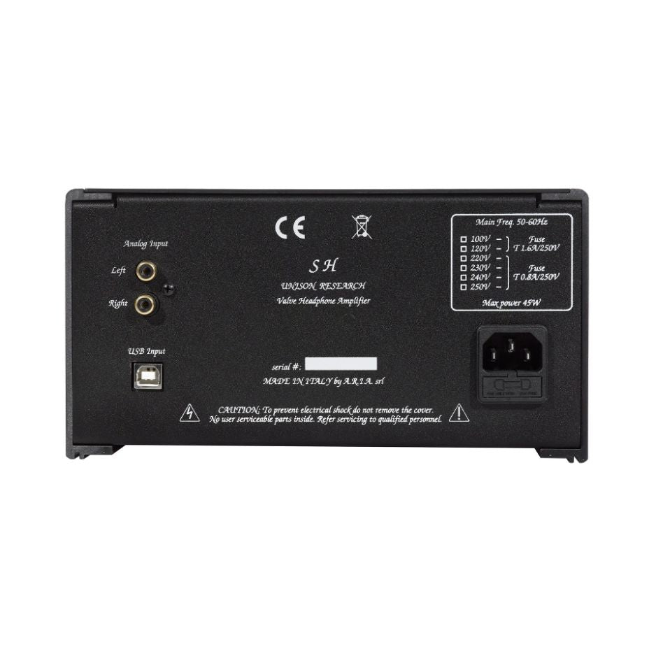 Unison Research SH Class A Headphone Amp | The Listening Room