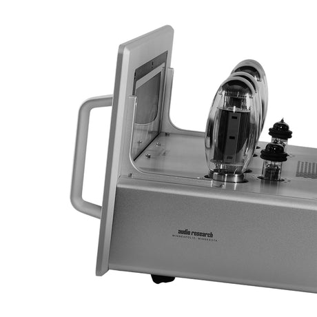 Audio Research Reference 80S Stereo Power Amplifier silver closeup