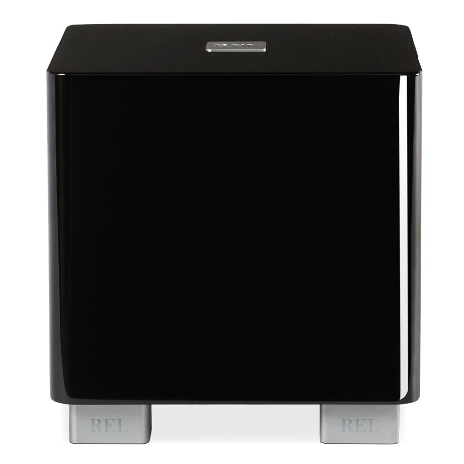 REL T/5x Subwoofer piano black front 